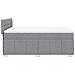 Giroletto a Molle con Materasso Grigio Chiaro 140x200cm Tessuto - Foto miniatura 5