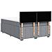 Giroletto a Molle con Materasso Grigio Chiaro 140x200cm Tessuto - Foto miniatura 6