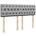 Giroletto a Molle con Materasso Grigio Chiaro 140x200cm Tessuto - Foto miniatura 7