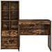Scrivania con Storage  Rovere Affumicato Legno Ingegnerizzato, Scrivania  Rovere Affumicato 80x50x76 cm Legno ingegnerizzato - Foto miniatura 7