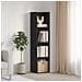 Cabinet per Libri/Cabinet per TV Rovere Nero 36x30x143 cm - Foto miniatura 2