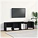 Cabinet per Libri/Cabinet per TV Rovere Nero 36x30x143 cm - Foto miniatura 3