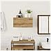 Mobiletto da Bagno Rovere Artigianale 60x25x30 cm Truciolato - Foto miniatura 3
