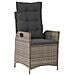 Set da Pranzo per Giardino 5 pcs Grigio polyrattan - Foto miniatura 6