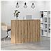 Banco Reception Rovere Artigianale 135x50x103,5cm in Truciolato - Foto miniatura 4