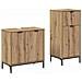 Set di mobili per il bagno Plaid 2 pcs rovere artigianale - Foto miniatura 1