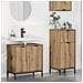 Set di mobili per il bagno Plaid 2 pcs rovere artigianale - Foto miniatura 2