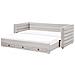 Letto Da Giorno Con Contenitore Velluto Meudon 90 X 200 Cm Grigio - Foto miniatura 2