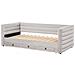 Letto Da Giorno Con Contenitore Velluto Meudon 90 X 200 Cm Grigio - Foto miniatura 4