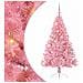 Albero di Natale artificiale con luci integrate Rosa 150 cm PVC - Foto miniatura 1