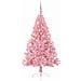 Albero di Natale artificiale con luci integrate Rosa 150 cm PVC - Foto miniatura 2