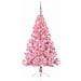 Albero di Natale artificiale con luci integrate Rosa 150 cm PVC - Foto miniatura 3