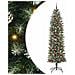 Albero di Natale Artificiale Sottile Verde e Bianco 240 cm - Foto miniatura 1