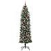 Albero di Natale Artificiale Sottile Verde e Bianco 240 cm - Foto miniatura 4