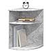 Tavolino Grigio cemento 39,7 x 39,7 x 60 cm Legno multistrato - Foto miniatura 3