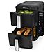 FR-9074 friggitrice Doppia 9 L Indipendente 2400 W Friggitrice ad aria calda Nero, Grigio - Foto miniatura 3