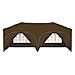 Tenda per feste a pop-up 575 x 288 x 245 cm Tortora - Foto miniatura 6