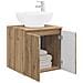 Mobile Lavabo da Parete Rovere Artigianale 49,5 x 44,5 x 65 cm - Foto miniatura 2