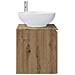 Mobile Lavabo da Parete Rovere Artigianale 49,5 x 44,5 x 65 cm - Foto miniatura 3