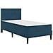 Struttura letto con materasso Blu 90 x 200 cm Velluto - Foto miniatura 3