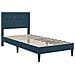 Struttura letto con materasso Blu 90 x 200 cm Velluto - Foto miniatura 4
