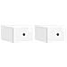 Mobiletto da notte a muro 2 pcs Bianco Lucido 34,5 x 33 x 20 cm - Foto miniatura 1