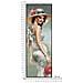 Dipinto Su Tela Elegant A Dama Con Cappello E Pochette Rossa, 52x152 Cm - Foto miniatura 7