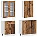 Unità Cucina PORTO 4 pcs Legno antico Legno ingegnerizzato - Foto miniatura 3