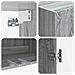 Set di armadi 2 pcs Sonoma grigio Legno ingegnerizzato - Foto miniatura 7