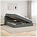Letto con contenitore LED e materasso Grigio Scuro 140 x 200 cm - Foto miniatura 4