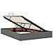 Letto con contenitore LED e materasso Grigio Scuro 140 x 200 cm - Foto miniatura 6