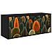 Mobile TV da Parete ZAANDAM 102 x 33 x 40 cm Rovere Nero - Foto miniatura 1