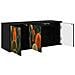 Mobile TV da Parete ZAANDAM 102 x 33 x 40 cm Rovere Nero - Foto miniatura 2