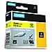 Nastro Etichette per Etichettatrice Formato 12 mm x 1.5 m Nero su Giallo - Foto miniatura 2