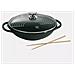 Wok antiaderente c / coperchio e griglia vario click 32cm - Foto miniatura 1