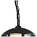Lanterna Sospensa Catena Con Griglia Alluminio Nero Diffusore Policarbonato Led 12 Watt Luce Naturale Lant-cloe / s1 - Foto miniatura 3