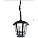 Lanterna Sospensa Catena Con Griglia Alluminio Nero Diffusore Policarbonato Led 12 Watt Luce Naturale Lant-cloe / s1 - Foto miniatura 5