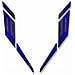 Adesivo 3d Per Frontalino Compatibile Con Yamaha Tracer 900gt 2019 Blu - Foto miniatura 1