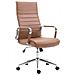 Sedia Ufficio Girevole Kolumbus in Similpelle I Sedia Scrivania Alto Schienale I Sedia Studio Regolabile in Altezza I Sedia con Braccioli Marrone - Foto miniatura 1