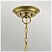 Lampadario A 5 Luci, Ottone Naturale, Attacco E27 - Foto miniatura 3