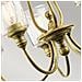 Lampadario A 5 Luci, Ottone Naturale, Attacco E27 - Foto miniatura 4