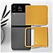 Custodia Leather Cover Ef-vf711lyegww Per Galaxy Z Flip 3 2021 Sm-f711 Giallo Mustard - Foto miniatura 5