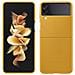 Custodia Leather Cover Ef-vf711lyegww Per Galaxy Z Flip 3 2021 Sm-f711 Giallo Mustard - Foto miniatura 7