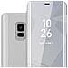 Custodia Compatibile Con Samsung Galaxy S9 In Agata Argento - Clear View Specchio Coperchio Protettivo Con Funzione Di Supporto Protezione A 360 Gradi - Foto miniatura 1