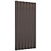 Pannelli Tetto 12pz Acciaio Verniciato Polvere Marrone 80x36 Cm - Foto miniatura 3