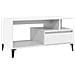 Tavolino Da Salotto Bianco 90x49x45 Cm In Legno Multistrato - Foto miniatura 2
