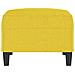 Poggiapiedi Giallo Chiaro 70x55x41 Cm In Tessuto - Foto miniatura 2