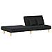 Divano Letto Nero In Tessuto - Foto miniatura 3