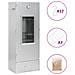 Forno Affumicatore Trucioli Legno 44,5x29x110cm In Acciaio Inox - Foto miniatura 1