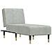 Chaise Longue In Velluto Grigio Chiaro - Foto miniatura 2